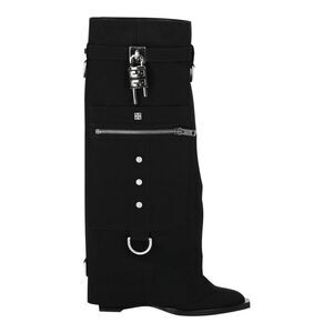 Givenchy Shark Lock Cowboy Boots With Pocket Detail Black Womens